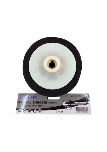 Nikon 12550sy Polisaj Süngeri 125 Mm Siyah Yumuşak