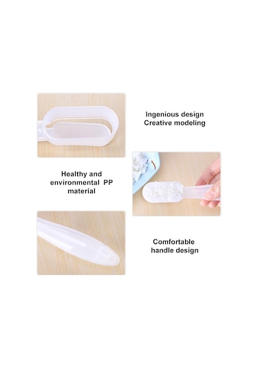 Pxcl 2 Adet Suşi Kalıbı, Mutfak Bento Suşi Onigiri Kalıp Aracı Ka Şeffaf