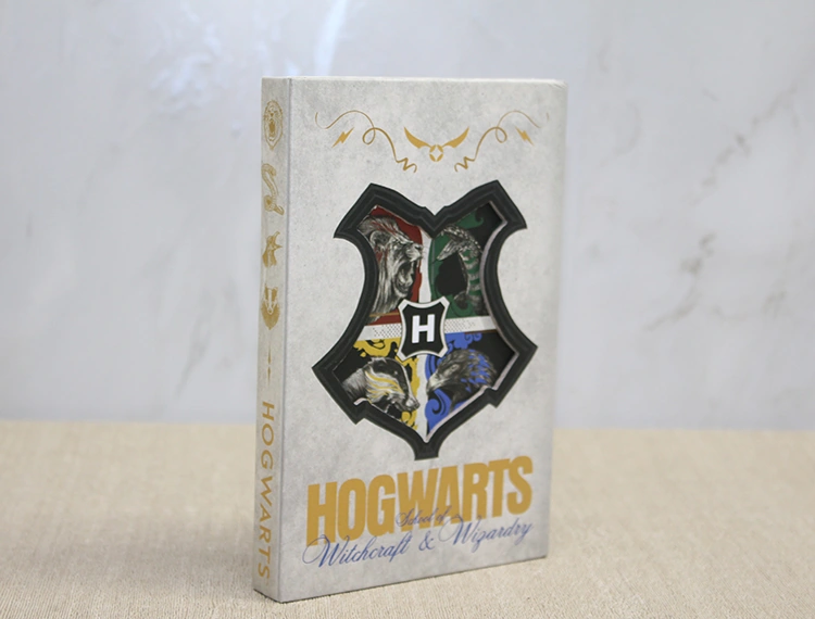 River World Defter Deri Harry Potter Hogwarts Amblemli Çok Renkli