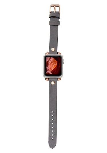 Bouletta Apple Uyumlu  Watch Deri Kordon 38-40-41Mm Gt Rst9 Gri