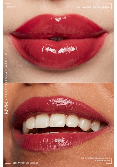 Nyx Professional Makeup Lıp I.v. Vitamin İçeren Parlatıcı + Tint - 09 Blush Rush