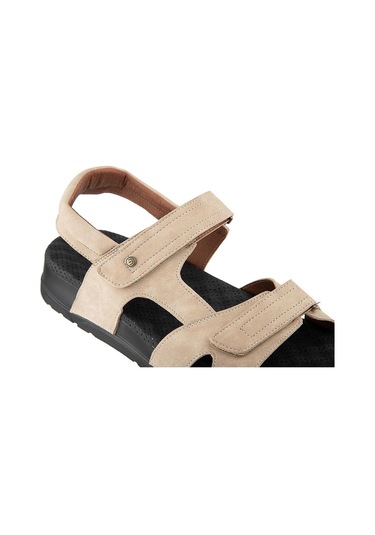 Muya Sagrado Anatomik Taban Topuk Dikeni Erkek Sandalet Krem