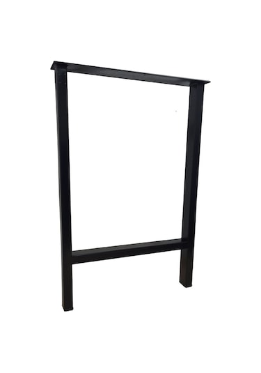 Bin1Fırsatt Metal Ayak Ofis Bahçe İş Yeri Masif Ahşap Kütük Masa Ayağı 76 Cm