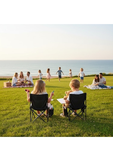 Çocuk Kamp Sandalyesi Siyah