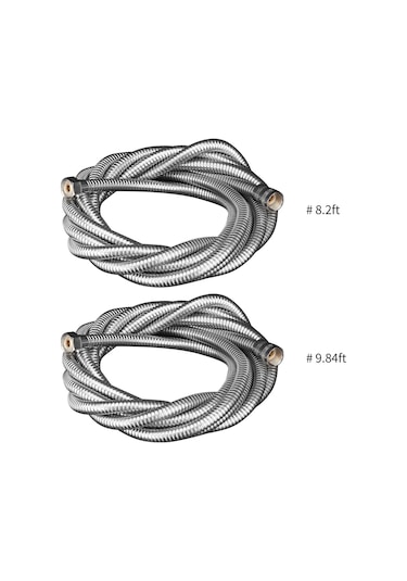 Geeksen G1/2 Duş Hortumu Paslanmaz Çelik Boru Esnek Ekstra Uzun Duş Hortumu Diğer