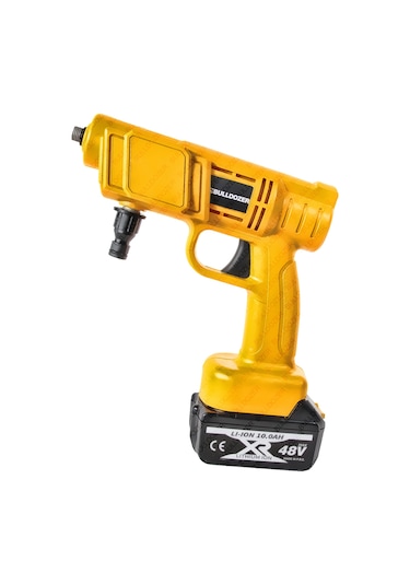 Bulldozer Kablosuz Şarjlı Oto Yıkama Makinesi Akülü Basınçlı Oto