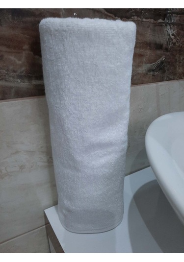 Otel Banyo Havlusu Büyük Boy Beyaz 90x145 Cm 6 Ad Beyaz