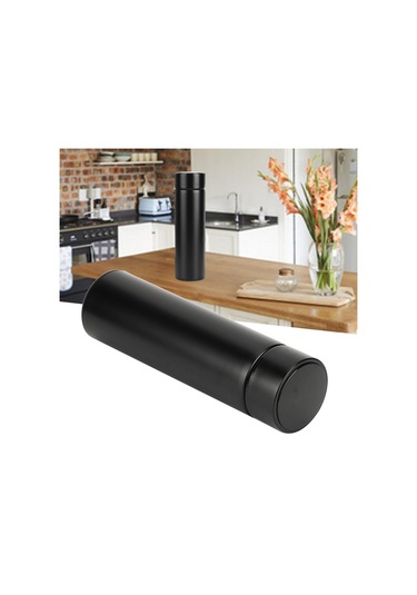 Lebihmurah Generic Isı Yalıtım Kupası 500ml Led Akıllı Sıcaklık Göstergesi Yalıtımlı Su Şişesi Vakum