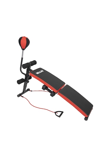 Walke Bench Fitness Ağırlık Sehpası - Katlanabilir Mekik Aleti ve Boks Topu - Tüm Vücut Egzersiz Aleti