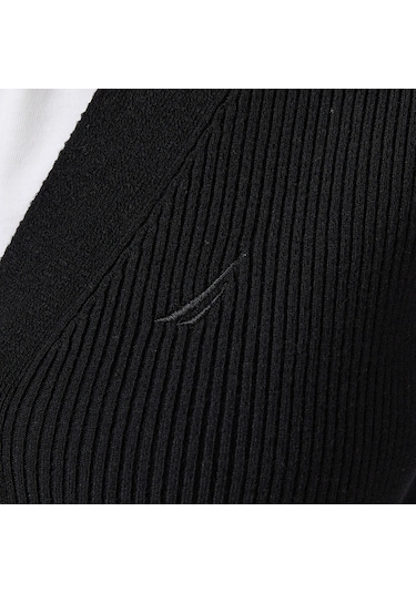 Nautica Kadın Siyah Regular Fit Hırka Düz 57s144t Siyah