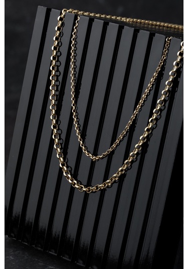 Uşaklıhafız 14 Ayar Altın Rolo Erkek Zincir Kolye