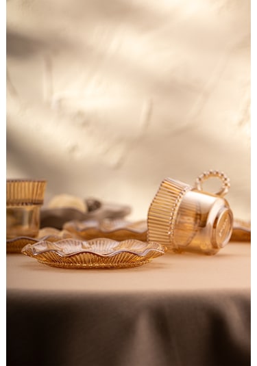 Emsan Hatrı Var Amber 80 Ml 6'lı Kahve Fincanı Takımı Amber