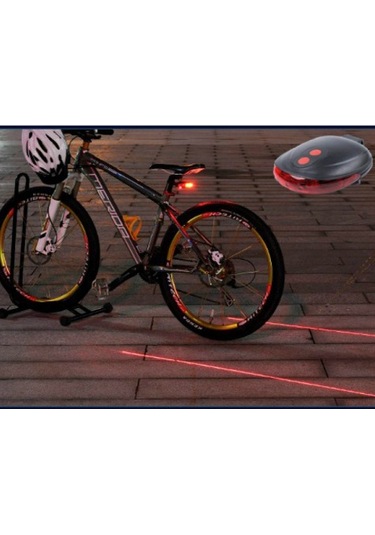 Lazer Güvenlik Şeritli Bisiklet Stop Lambası 5224 Çok Renkli