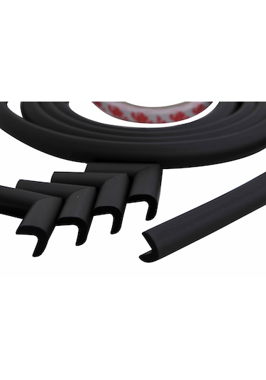 Miny Baby Mini Kenar+Köşe Koruyucu-Siyah Çok Renkli