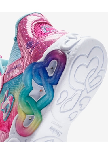 Skechers İnfinite Heart Lights Büyük Kız Çocuk Pembe Işıklı Spor Ayakkabı 303755l Pkmt Pembe