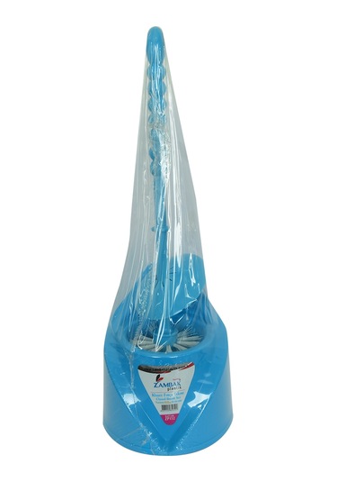 Zambak Plastik Muhafazalı Tuvalet Klozet Fırça Takımı Karışık Renk Zp 152