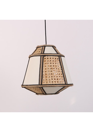 Özden 30x30 Cm Doğal Hazeran & Kumaş Avize Mix