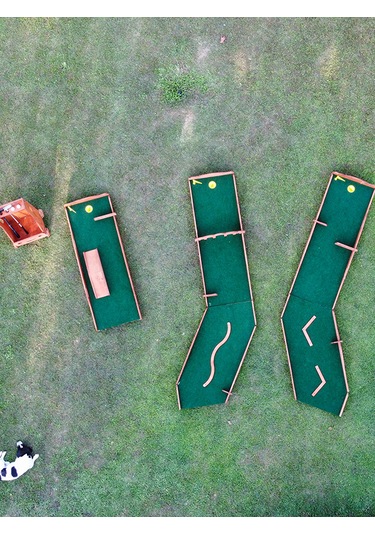 Mandu Ahşap Çocuk Mini Golf Seti Ahşap Rengi