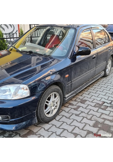 Honda Civic 1996 2000 Yarasa Ayna Kapağı - Parlak Siyah - Abs Plast