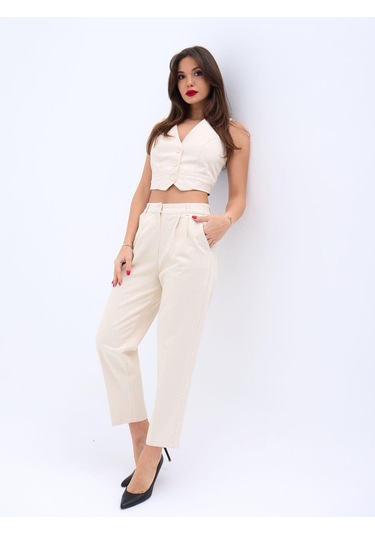 Modasize 6917 Pantolon-bej Bej