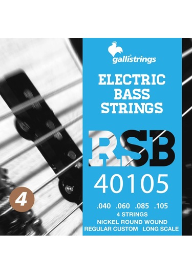 Galli Rsb40105 Model 040-105 Numara Nikel Bas Gitar Tel Seti