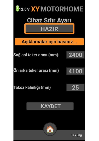 Motorlu Karavan Kolay Dengeleme Cihazı