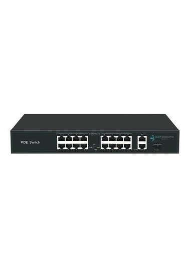 Ods 08ODS-16P2U1S 16 Port +2 Uplınk 200W Full Poe 200 10/100 1X Sfp Yönetilemez Switch