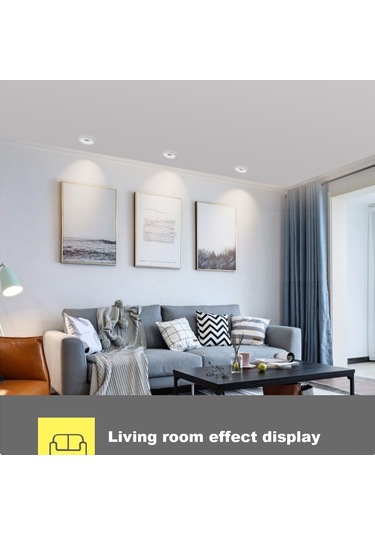 Xindoker Gömülü Led Anti-glare Spot Işık - 6w 4000k 75mm Açık, 45 Ayarlanabilir, 80 Crı Göz Koruyucu Yumuşak Işık, Tavan/duvar Uyumlu Sıcak Beyaz