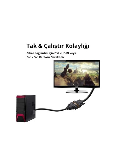 Ugreen Displayport Erkek To Dvı 24+5 Dişi Çevirici Dönüştürücü 15