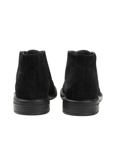 Dufy Siyah Erkek Süet Düz Casual Bot - 92068 Siyah