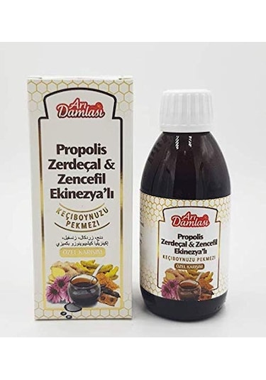 Arı Damlası Propolis Zerdeçal & Zencefil Ekinezyalı Keçiboynuzu Pekmezi 250 ML