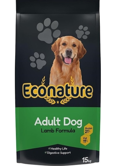 Econature Kuzu Etli Yetişkin Köpek Maması 15 KG