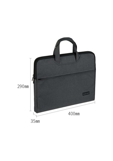 Deli 5590 Portatif Evrak Çantası Toplantı Kaydı Saklama Çantası Bilgisayar Çantası Siyah
