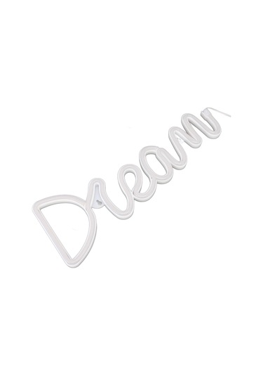 Led Neon Işık Rüyası Pil Usb İle Çalışan Neon Duvar Lambası Yatak Odası Oturma Odası Bar Partisi İçin Mavi