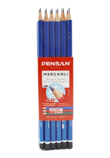 Pensan Hb Mercanlı Kurşun Kalem 144 Adet Siyah