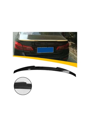 Bmw G30 M4 Bagaj Üstü Spoiler Parlak Siyah Spoyler Plastik İthal 2017-2020