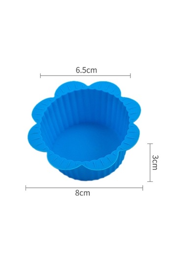 Sones 20 Adet Dıy Pişirme Kalıbı Makaron Dantel Şekilli Silikon Kek Kupası Puding Yumurta Tart Muffin Kupası Kalıbı, Rastgele Renk Teslimatı