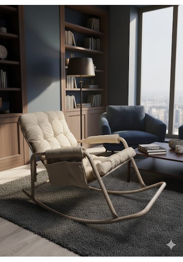 Roket Sallanan Koltuk Rahat Tv, Okuma Ve Emzirme Sandalyesi Yumuşak Minderli Diğer