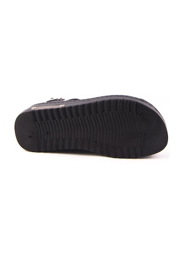 Dagoster Dza37-3014 Siyah Günlük Ortopedik Kadın Sandalet 001