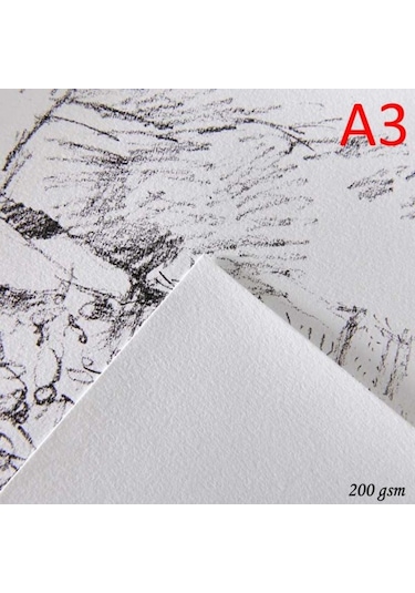 Canson 1557 Beyaz Resim/Çizim Kağıdı 200 Gr. A3 5'Li Paket