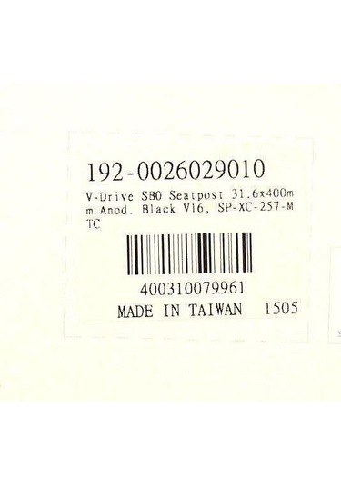 Fsa V-drive Sb0 Sele Borusu Parlak Siyah 31.6mmx400mm Siyah