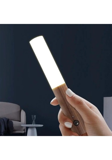 Ct-5250 Kumru Şarjlı Led Duvar Aplik Günışığı Ahşap