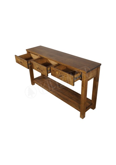 Ortoklaz Masif Ahşap Üç Çekmeceli Dresuar Ahşap