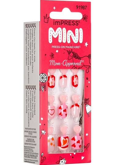 İmpress Mini Kendinden Yapışkanlı Çocuk Takma Tırnağı Renkli