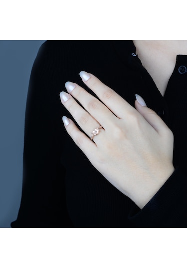 Pırlanta Kardia Yüzük - Idl Sertifikalı Rose Gold