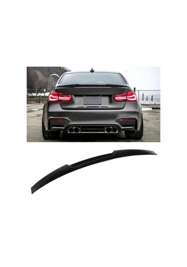 Bmw 3 Serisi F30 M4 Style Bagaj Üstü Spoiler Piano Black