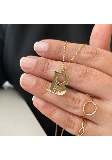 Simurg Jewellery Gümüş Tasarım Harfli Kolye