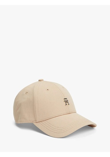 Tommy Hilfiger Th Elevated Chıc Cap Kadın Bej Şapka - Aw0aw17631