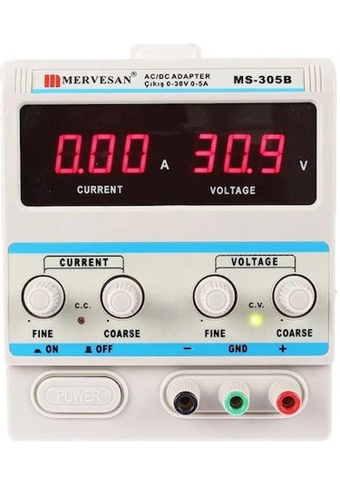 Mervesan Mt-305b Adaptör Laboratuvar Tipi Ayarlı 0-30 Volt 5 Amper 150 Watt