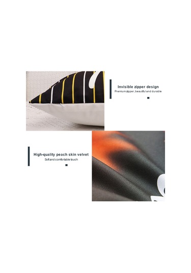 Kangvka Halloween Dekoratif Yastık Kılıfı - Kürke Derisi Kadife, 45x45cm, Yaban Mersini Desenli, Ev/kahve Dükkanı, Yastık İçi Hariç Tpr184-8 Diğer